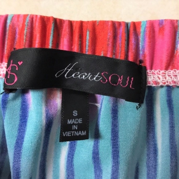 Heart Soul Maxi Dress Size S Bright Multi Color - Picture 5 of 5